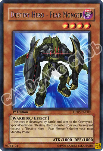 DP05-EN009 Destiny HERO - Fear Monger rara 1st edition (IT) -NEAR MINT-