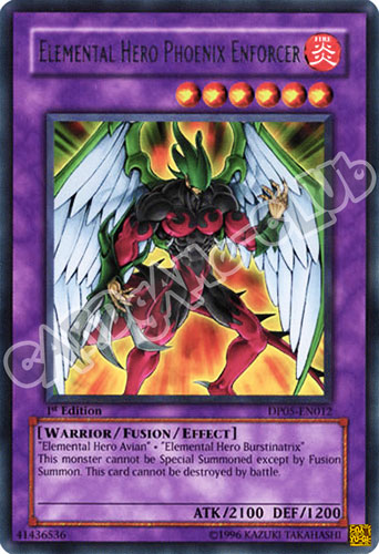 DP05-EN012 Elemental HERO Phoenix Enforcer rara 1st edition (IT) -NEAR MINT-