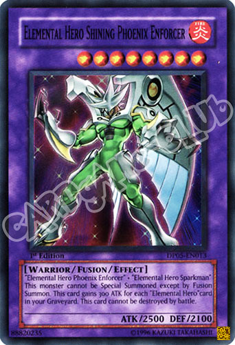 DP05-EN013 Elemental HERO Shining Phoenix Enforcer super rara 1st edition (IT) -NEAR MINT-