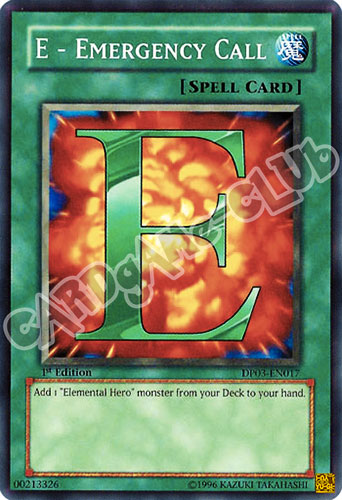 DP03-EN017 E - Emergency Call comune 1st edition (EN) -NEAR MINT-