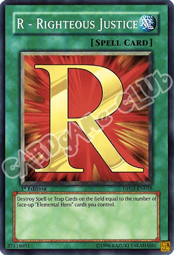 DP03-EN018 R - Righteous Justice comune 1st edition (EN) -NEAR MINT-