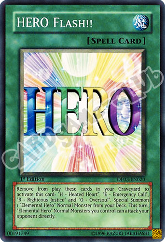 DP03-EN020 Hero Flash!! comune 1st edition (EN) -NEAR MINT-