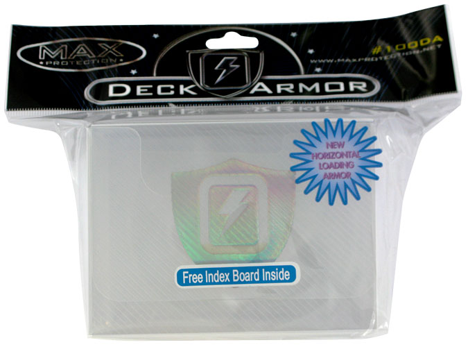 Porta mazzo orizzontale Trasparent White + Lightning Silver Logo