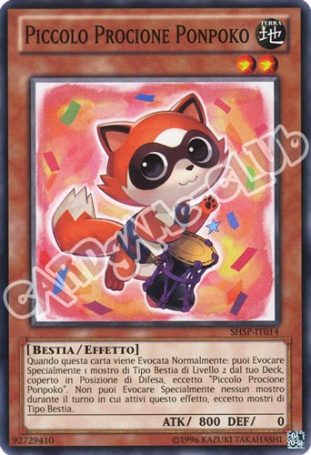SHSP-IT014 Piccolo Procione Ponpoko comune unlimited (IT) -NEAR MINT-