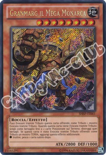 SHSP-IT041 Granmarg il Mega Monarca rara segreta unlimited (IT) -NEAR MINT-