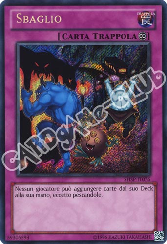 SHSP-IT076 Sbaglio rara segreta unlimited (IT) -NEAR MINT-