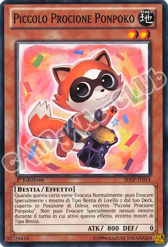 SHSP-IT014 Piccolo Procione Ponpoko comune 1a edizione (IT) -NEAR MINT-