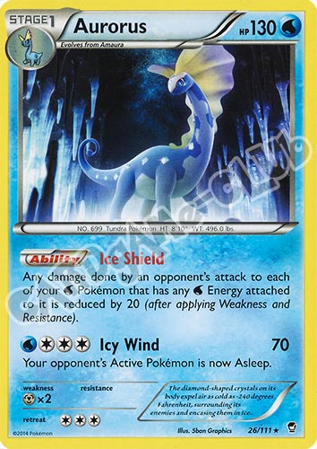 026 / 113 Aurorus rara normale (EN) -NEAR MINT-