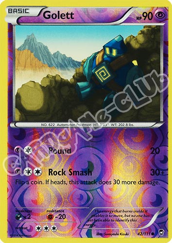 042 / 113 Golett comune foil reverse (EN) -NEAR MINT-