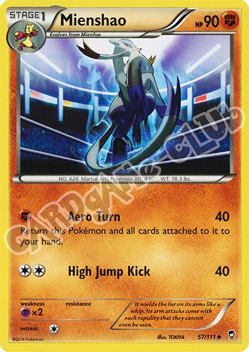 057 / 113 Mienshao non comune normale (EN) -NEAR MINT-