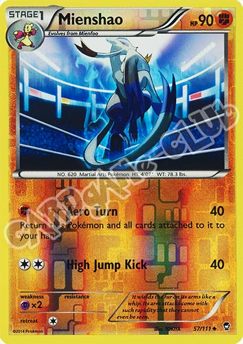057 / 113 Mienshao non comune foil reverse (EN) -NEAR MINT-