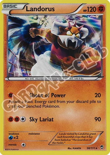 058 / 113 Landorus rara foil (EN) -NEAR MINT-