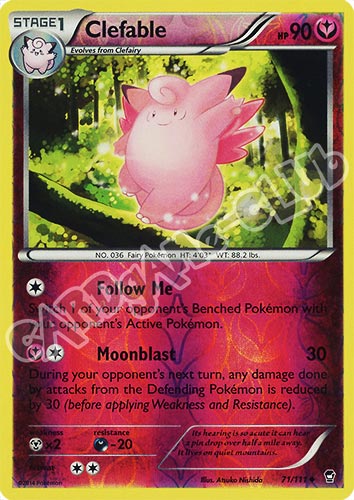 071 / 113 Clefable non comune foil reverse (EN) -NEAR MINT-