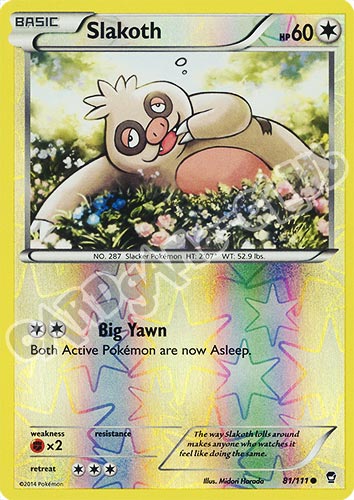 081 / 113 Slakoth comune foil reverse (EN) -NEAR MINT-