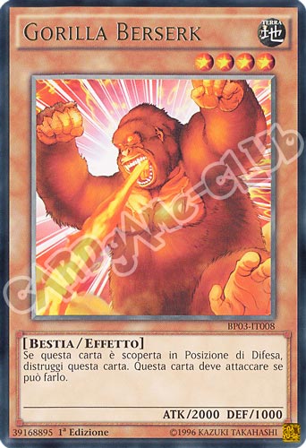 BP03-IT008 Gorilla Berserk rara 1a edizione (IT) -NEAR MINT-