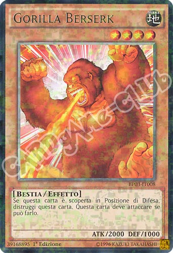BP03-IT008 Gorilla Berserk rara shatter foil 1a edizione (IT) -NEAR MINT-