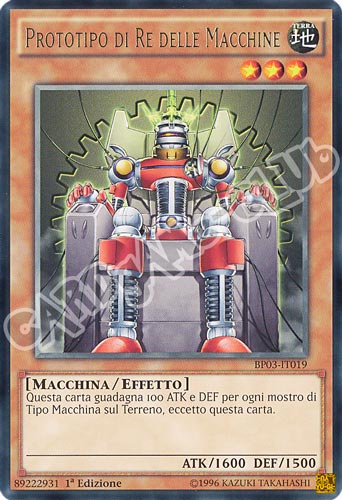 BP03-IT019 Prototipo di Re delle Macchine rara 1a edizione (IT) -NEAR MINT-
