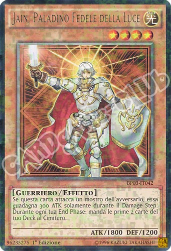 BP03-IT042 Jain, Paladino Fedele della Luce rara shatter foil 1a edizione (IT) -NEAR MINT-