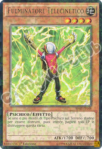 BP03-IT048 Fulminatore Telecinetico rara shatter foil 1a edizione (IT) -NEAR MINT-