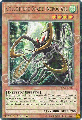 BP03-IT053 Coleottero Spade Incrociate rara shatter foil 1a edizione (IT) -NEAR MINT-