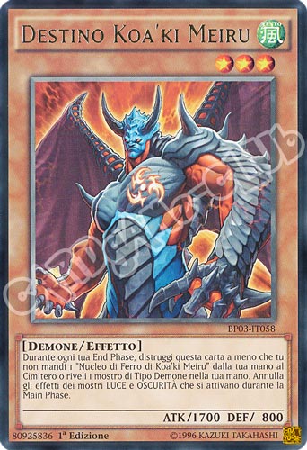 BP03-IT058 Destino Koa'ki Meiru rara 1a edizione (IT) -NEAR MINT-