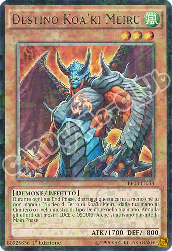 BP03-IT058 Destino Koa'ki Meiru rara shatter foil 1a edizione (IT) -NEAR MINT-