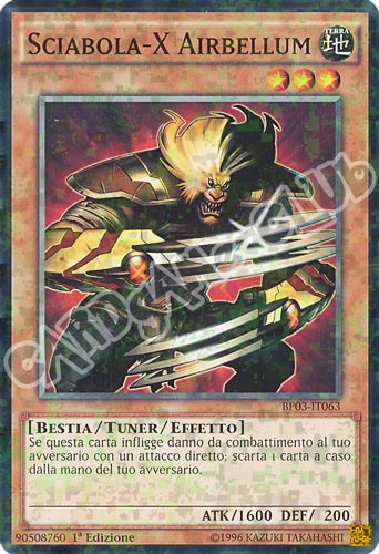 BP03-IT063 Sciabola-X Airbellum comune shatter foil 1a edizione (IT) -NEAR MINT-