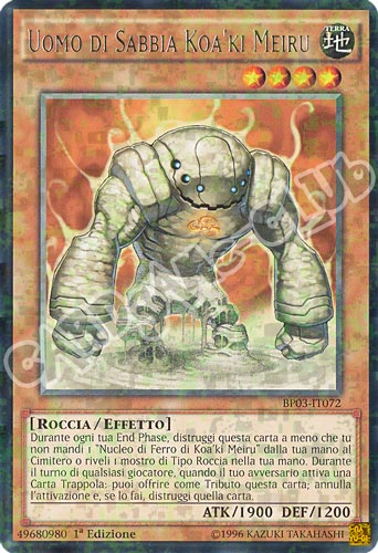 BP03-IT072 Uomo di Sabbia Koa'ki Meiru rara shatter foil 1a edizione (IT) -NEAR MINT-