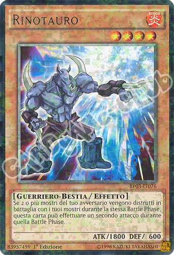 BP03-IT076 Rinotauro rara shatter foil 1a edizione (IT) -NEAR MINT-