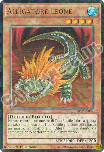 BP03-IT089 Alligatore Leone rara shatter foil 1a edizione (IT) -NEAR MINT-