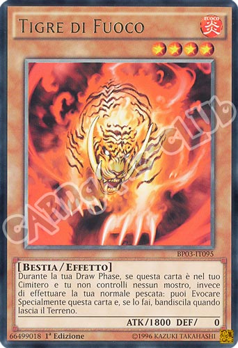 BP03-IT095 Tigre di Fuoco rara 1a edizione (IT) -NEAR MINT-