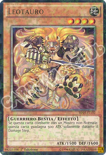 BP03-IT102 Leotauro rara shatter foil 1a edizione (IT) -NEAR MINT-
