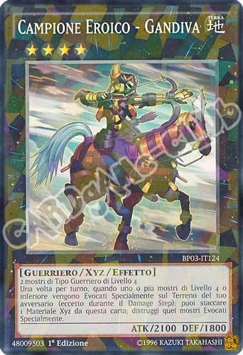 BP03-IT124 Campione Eroico - Gandiva comune shatter foil 1a edizione (IT) -NEAR MINT-