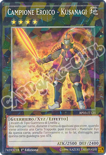 BP03-IT125 Campione Eroico - Kusanagi comune shatter foil 1a edizione (IT) -NEAR MINT-