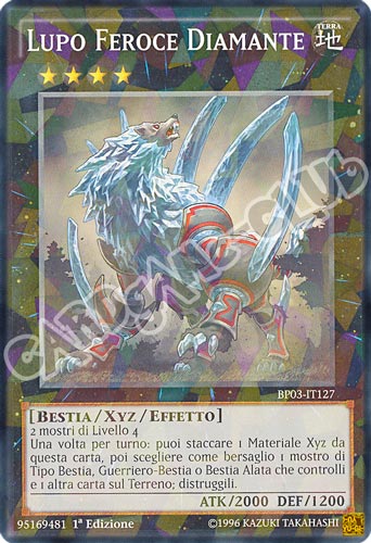 BP03-IT127 Lupo Feroce Diamante comune shatter foil 1a edizione (IT) -NEAR MINT-