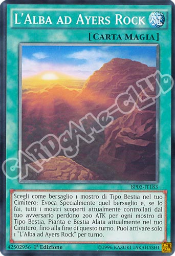 BP03-IT183 L'Alba ad Ayers Rock comune 1a edizione (IT) -NEAR MINT-