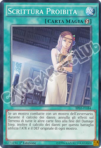 BP03-IT184 Scrittura Proibita comune 1a edizione (IT) -NEAR MINT-