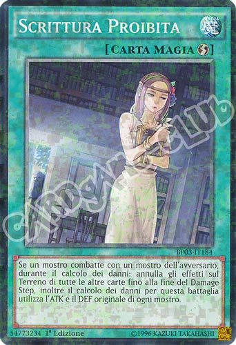 BP03-IT184 Scrittura Proibita comune shatter foil 1a edizione (IT) -NEAR MINT-