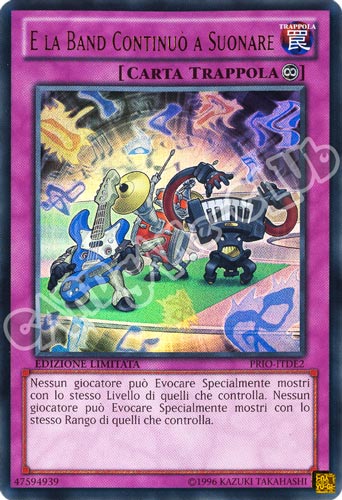 PRIO-ITDE2 E la Band Continuo' a Suonare ultra rara Edizione Limitata (IT) -NEAR MINT-