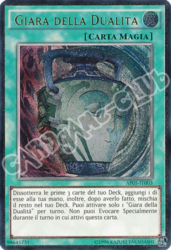 AP05-IT003 Giara della Dualita' rara ultimate (IT) -NEAR MINT-