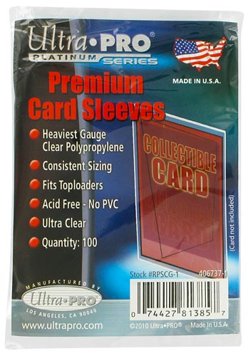 Proteggi carte standard pacchetto da 100 bustine Platinum bustine morbide trasparenti