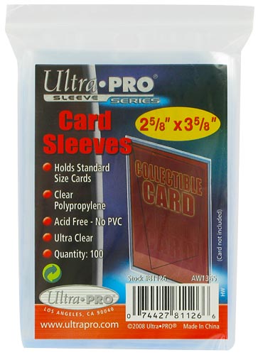 Proteggi carte standard pacchetto da 100 bustine Sleeve series bustine morbide trasparenti