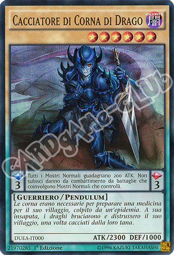 DUEA-IT000 Cacciatore di Corna di Drago super rara 1a edizione (IT) -NEAR MINT-