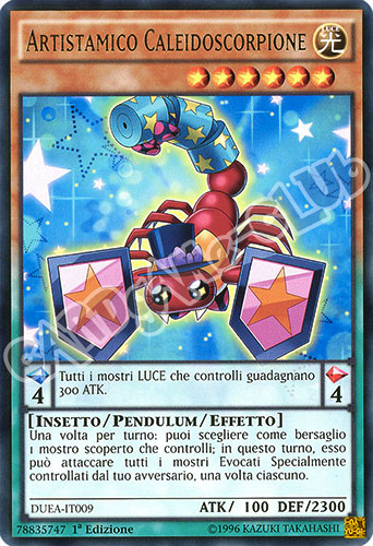 DUEA-IT009 Artistamico Caleidoscorpione rara 1a edizione (IT)  -PLAYED-