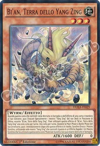 DUEA-IT029 Bi'an,Terra dello Yang Zing super rara 1a edizione (IT)  -GOOD-