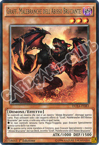 DUEA-IT083 Graff, Malebranche dell'Abisso Bruciante rara 1a edizione (IT) -NEAR MINT-