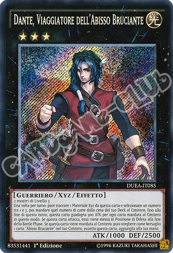 DUEA-IT085 Dante, Viaggiatore dell'Abisso Bruciante rara segreta 1a edizione (IT) -NEAR MINT-