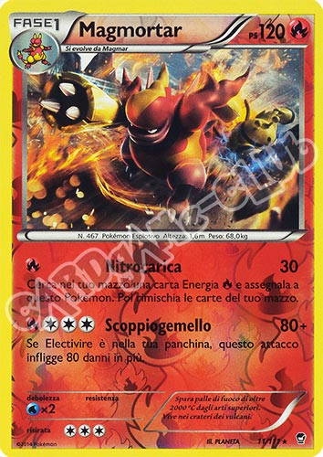 011 / 113 Magmortar rara foil reverse (IT) -NEAR MINT-