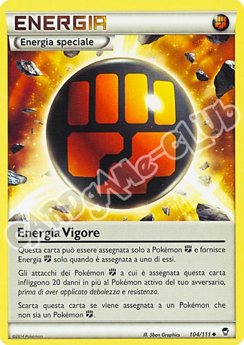 104 / 113 Energia Vigore non comune (IT) -NEAR MINT-