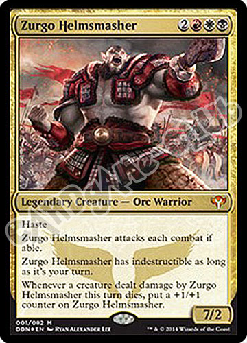 01 / 81 Zurgo Helmsmasher rara mitica foil (EN) -NEAR MINT-